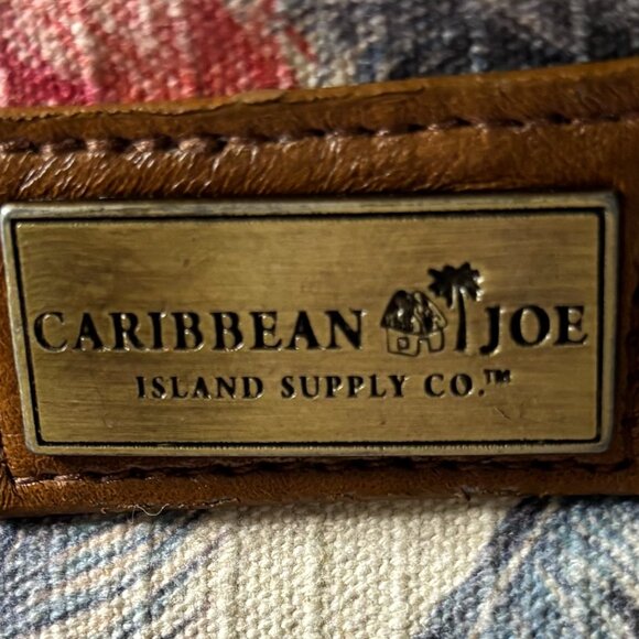 Caribbean Joe Flamingo Palm Print Crossbody Canvas Tropical Travel Bag - Picture 4 of 15